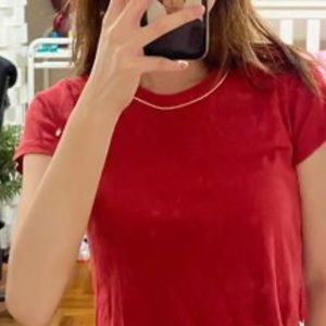 Brandy Melville| John Galt red cropped tee❤️